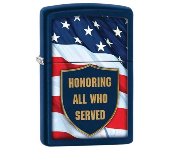 Zippo 29092 All Who Served Lighter Blue - Zoom Image