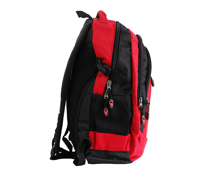 Para John PJSB6001A16 16-inch School Backpack - Red & black - Zoom Image 2