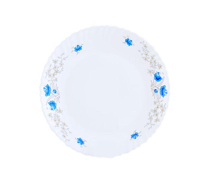 Royalford RF5679 9.5-inch Opal Ware Romantic Dinner Plate - White - Zoom Image 2