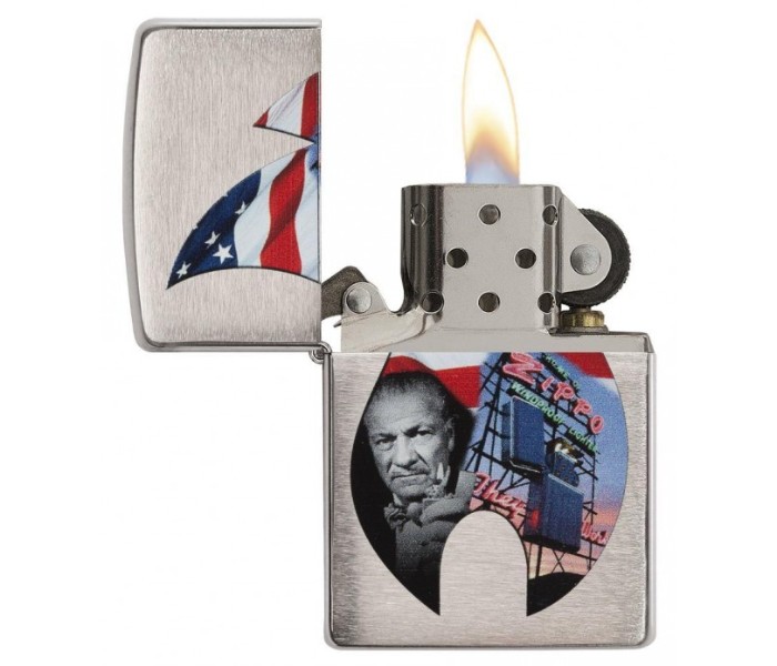 Zippo 29075 Flame Collage Lighter Silver - Zoom Image 2