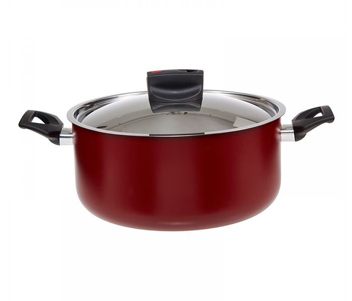 Prestige PR22102 26CM Aluminium Safecook with Nonstick Casserole - Red - Zoom Image 3