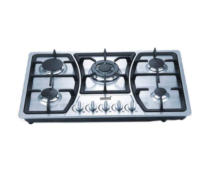 Sanford SF5452GC Stainless Steel Five Burner Gas Hob with FSD - Zoom Image