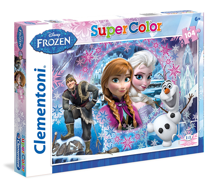 Clementoni 27913 Super Color Frozen Queen of The North Mountain Children Puzzle - 104 Pieces - Zoom Image 2