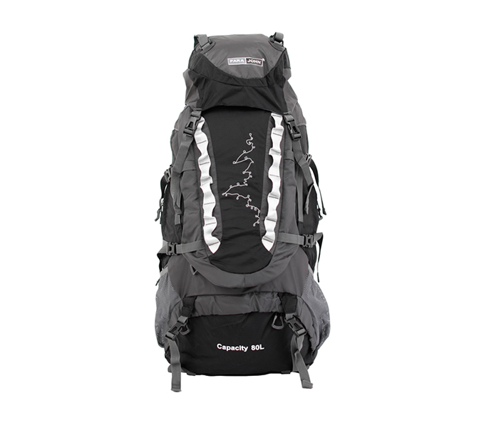 Para John PJMB8313 80 Litre Mountain Bag - Black & Grey - Zoom Image