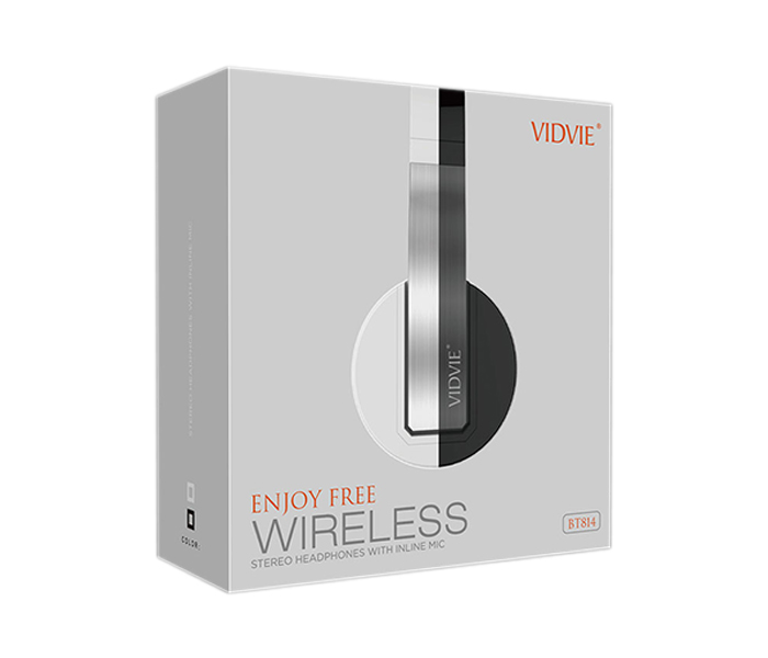 Vidvie BT-814 Wireless Stereo Bluetooth Headset - Black - Zoom Image 1