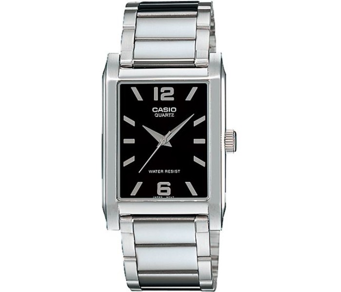 Casio MTP-1235D-1ADF Mens Analog Watch Silver and Black - Zoom Image