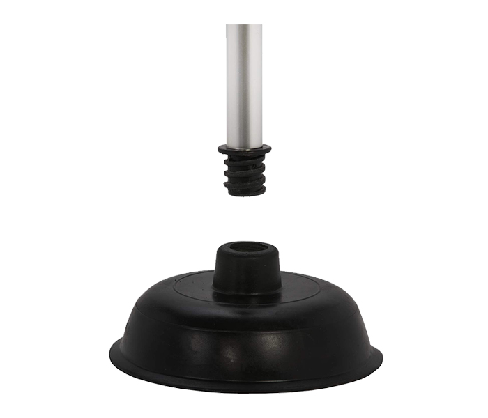 RoyalFord RFU9091 Toilet Air Plunger with Aluminium Hand - Black & Silver - Zoom Image 3