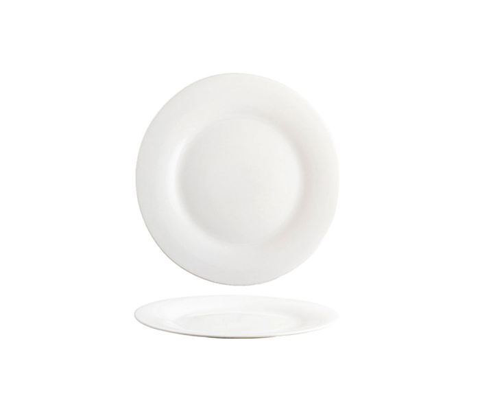 Cok CE-160-0027 23 CM Elba Opal Ware Soup Plate - White - Zoom Image