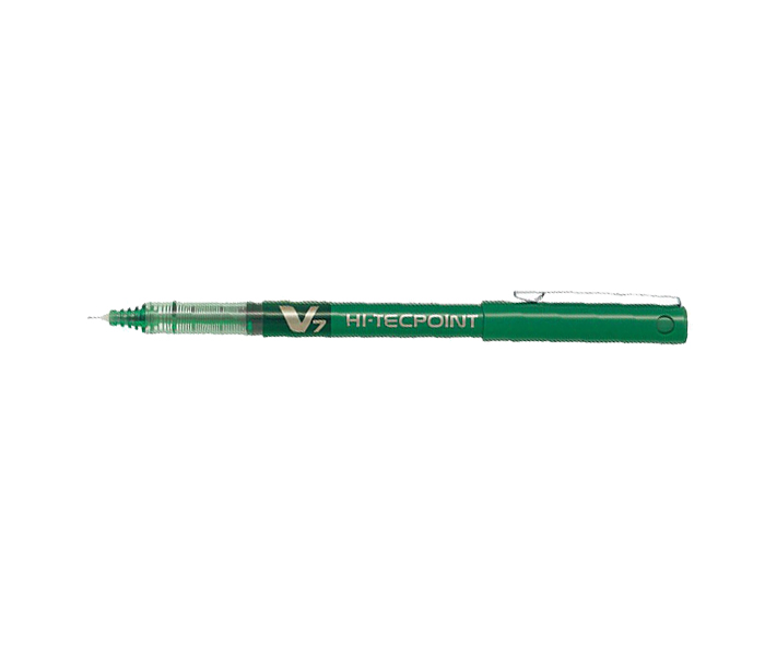 Pilot BX-V7 Hi-Tecpoint Rollerball Pen - Green, Pack of 12 - Zoom Image 2