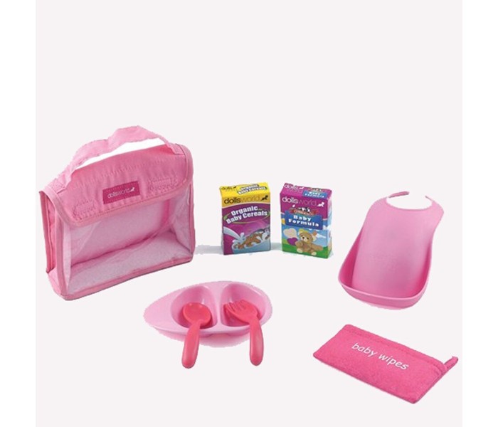 Dolls World 8497 Baby Feeding Set Pink - Zoom Image 2