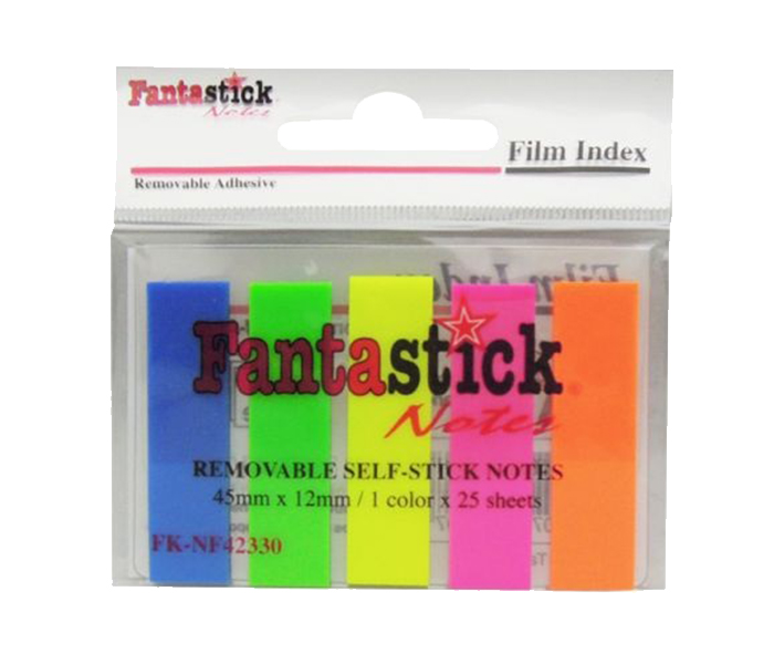 Fantastick FK-NF42330-1 45 x 12MM Index Film Flag - Multicolor - Zoom Image 1