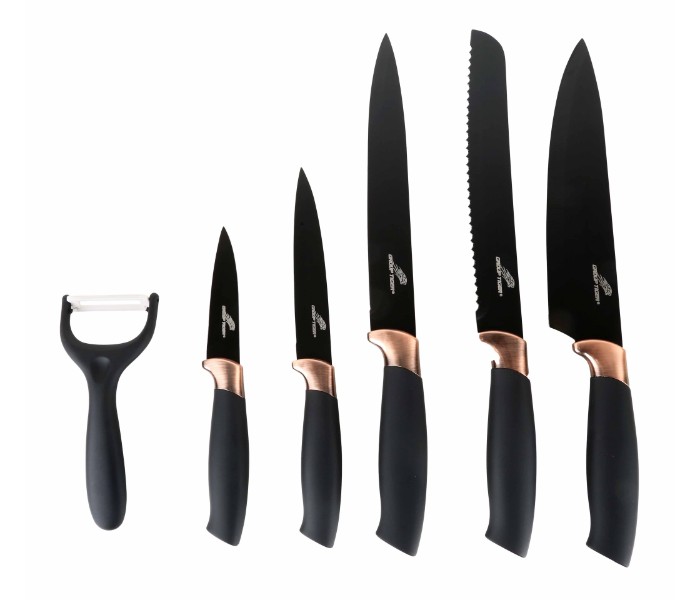 Kitchen Knife Set of 6 Pieces 31303 Black - Zoom Image 1