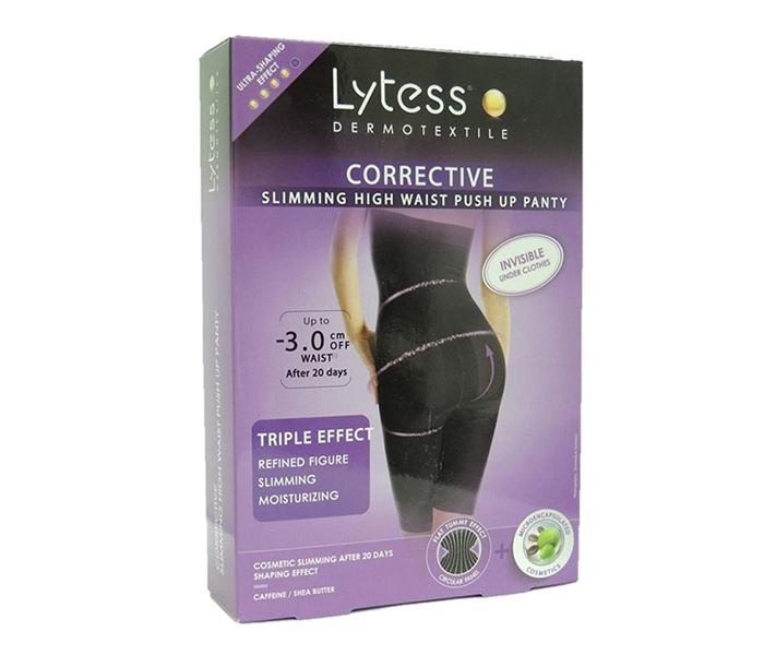 Lytess N14696162A High Waist Push Up Panty - Black, Small & Medium - Zoom Image