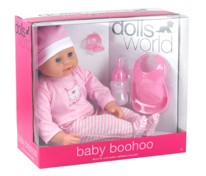 Dolls World 8132 46cm Baby Boohoo Pink - Zoom Image 2