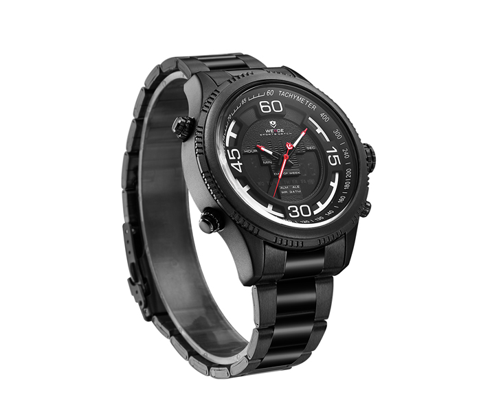 Weide WH-6306MB Analog and Digital Watch Black and White - Zoom Image 1