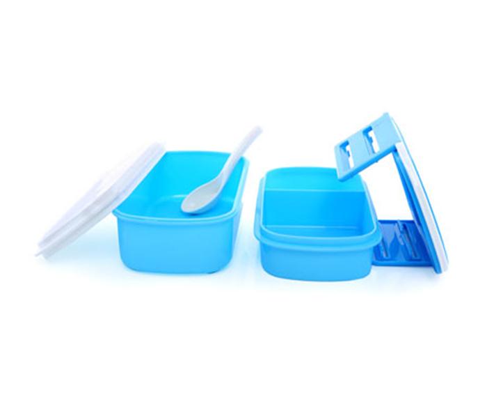 Royalford RF4399 2 Layer Air Tight Lunch Box - Blue - Zoom Image 3