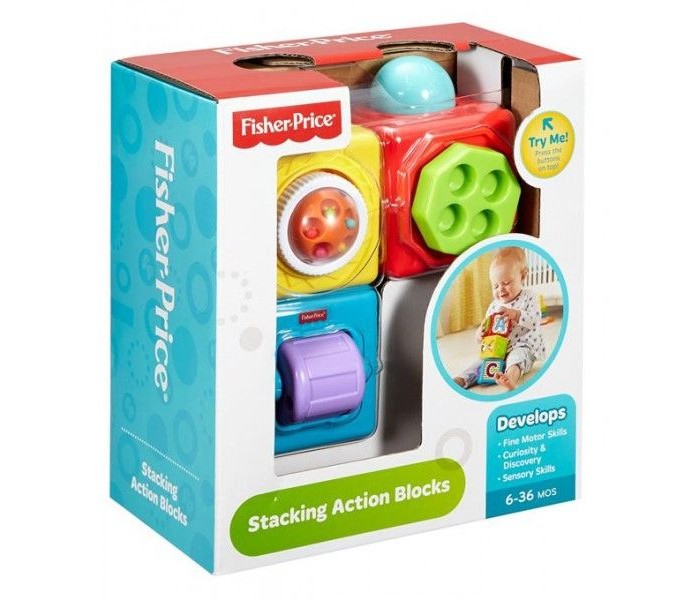 Fisher Price DHW15 Stacking Action Blocks Assorted - Zoom Image 4