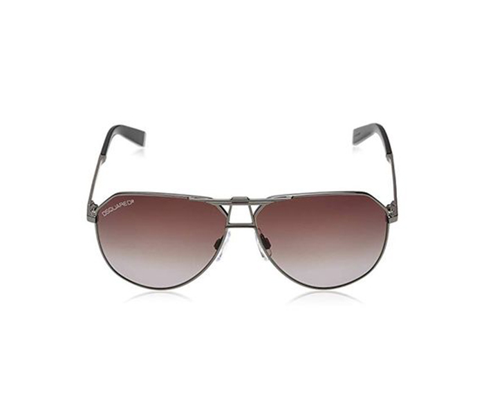 Dsquared2 DQ0056 08B Aviator Dark Grey Frame & Gradient Grey Mirrored Sunglasses for Men - Zoom Image 1