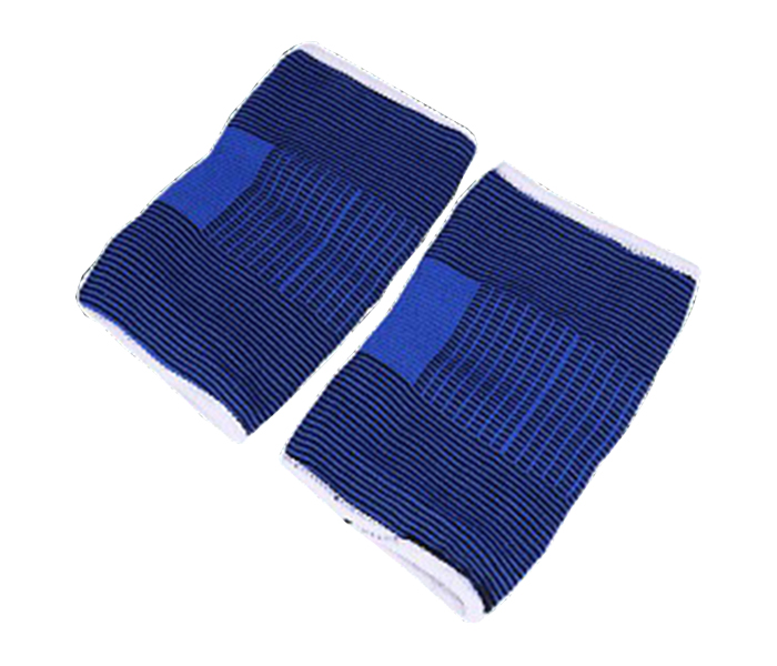 YC805 Calf Support Adjustable Fit Elastic Knitted Sports Protection Sweatbands Set - 2 Pieces, Blue - Zoom Image 3