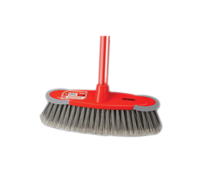 Britemax FB-415-SM Broom Head with Stick - Red & Grey - Zoom Image 3