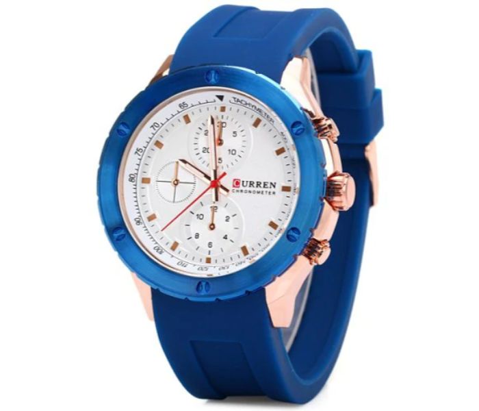 Curren 8165 Analog Quartz Watch For Men Blue - Zoom Image 1