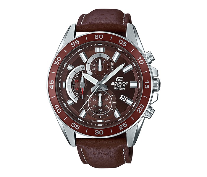 Casio Edifice EFV-550L-5AVUDF Mens Analog Watch Brown - Zoom Image