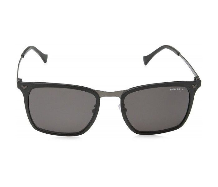 Police SPL154 OU28P Round Black Frame & Black Mirrored Sunglasses for Men - Zoom Image 3