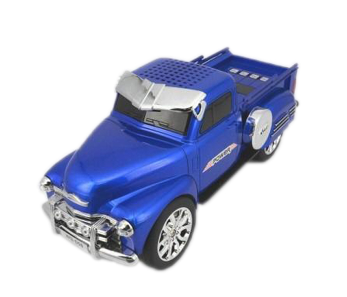 Portable High Bass Wireless Bluetooth Speaker WS558 Truck Shape - Blue - Zoom Image 1