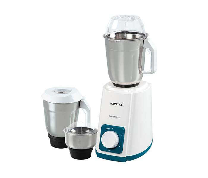 Havells Supermix 500 Watts Mixer Grinder with 3 Steel Jar - Zoom Image