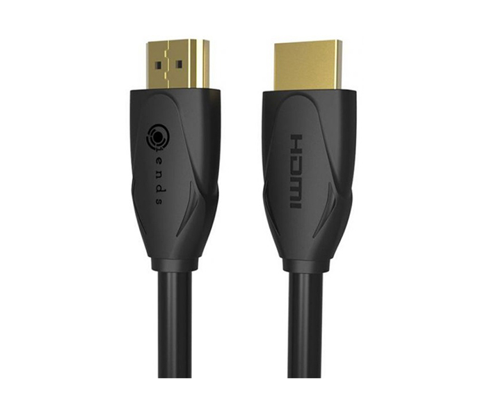 iends IE-CA8838 2 Meter HDMI Round Cable - Black - Zoom Image 1