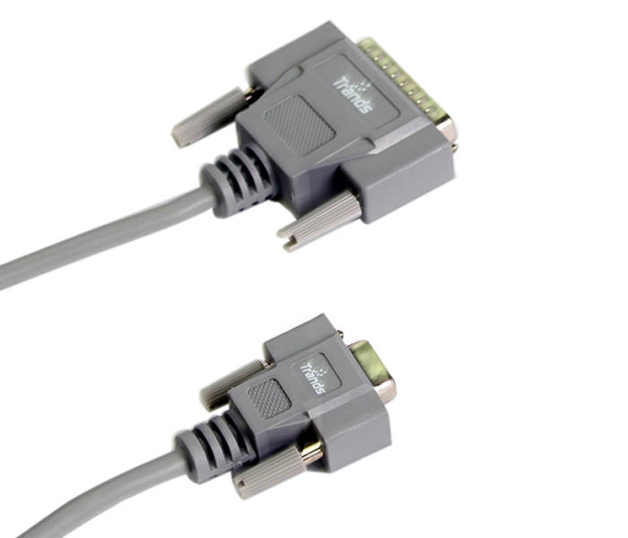 Trands TR-CA7180 3 Meter DB25 Male to DB25 Male Printer Cable - Grey - Zoom Image