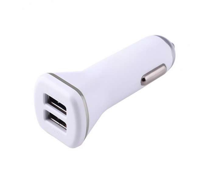 Trands TR-PC8113 2.4A Dual Port Car Charger - White - Zoom Image 4