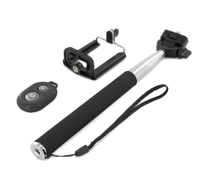 Trands TR-SS50 Universal Wireless Bluetooth Mobile Selfie Stick Monopod - Black - Zoom Image 5