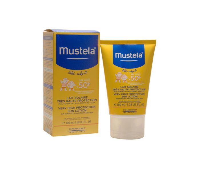 Mustela N12875118A Very High Protection Sun Lotion SPF50 plus 100 ml For Kids - Zoom Image