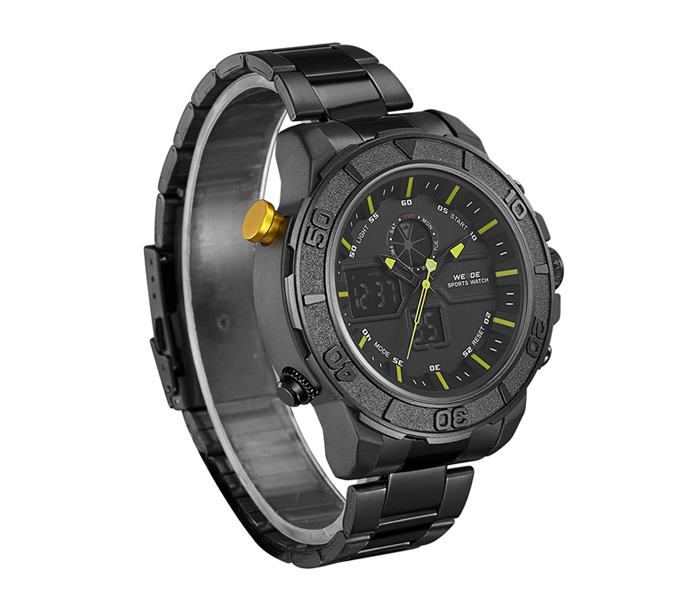 Weide WH-6108MB Analog and LCD Digital Watch Yellow and Black - Zoom Image 3