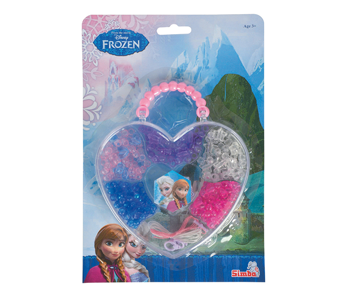 Simba 9442908047 Disney Frozen Color Beads Set with Heart Shape Storage - Multi Color - Zoom Image