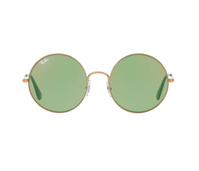 Ray-Ban 0RB3592 9035/C7 Round Shiny Copper Frame & Green Mirrored Sunglasses for Unisex - Zoom Image 3