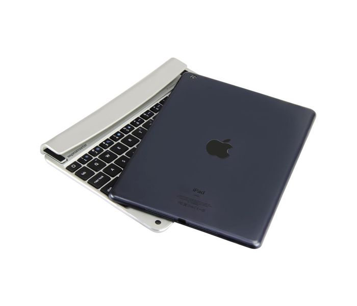 Promate Fusion-Air Ultra-Thin Aluminum Bluetooth Keyboard For Apple IPad Air – Silver - Zoom Image 2