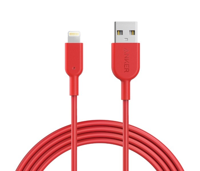 Anker A8433 Powerline II Lightning Cable 6 ft Red - Zoom Image 5