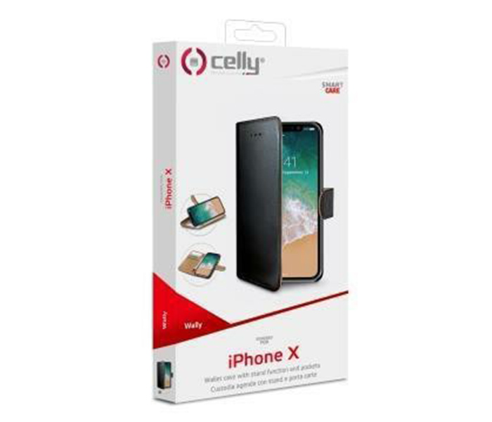 Celly 900 Wally Mobile Case for iPhone X - Black - Zoom Image 4