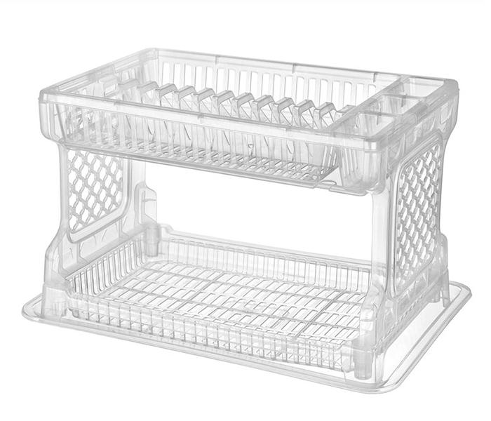 Royalford RF7203 2 Layer Plastic Dish Rack - White - Zoom Image 2