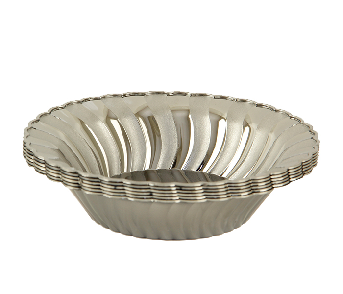 Rosymomen 2396 7-inch Plastic Bowl Set - 6 Pieces, Silver - Zoom Image 3