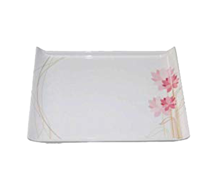 Royalford RF7809 Melamine Boat Tray - White & Pink - Zoom Image 1