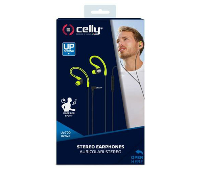 Celly UP700ACTLG 3.5mm Wired Stereo Active RC Earphone - 1.2 Meter, Light Green - Zoom Image 3