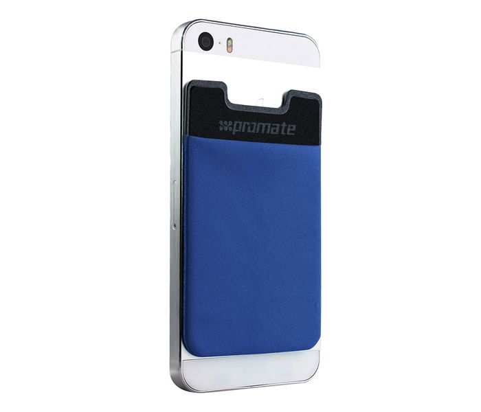 Promate Cardo 3M Rear Sticker Mobile Card Holder, Blue - Zoom Image 4