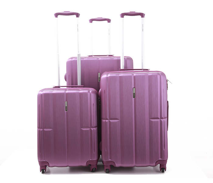 Para John PJTR3070P ABS Trolley Bag Set of 3 Pieces - Purple - Zoom Image