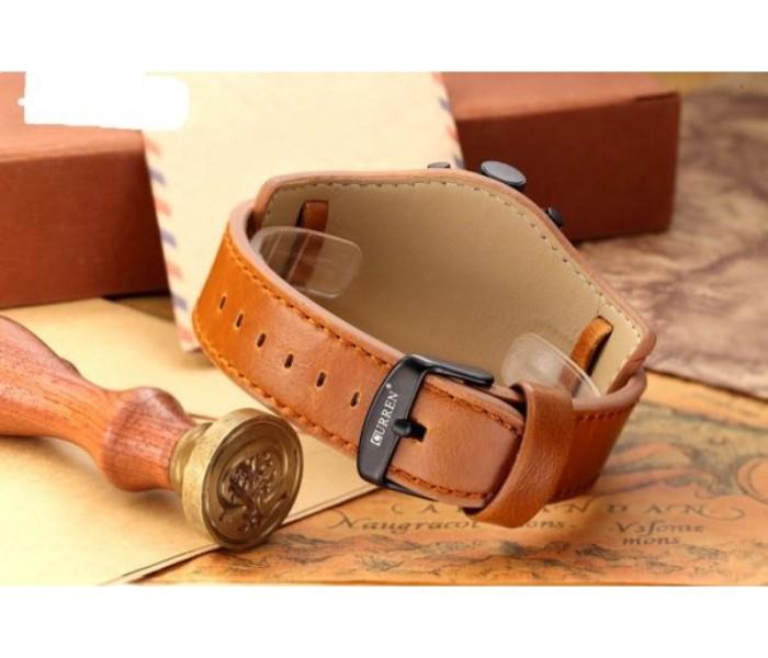 Curren 8225 Leather Analog Casual Watch For Men - Zoom Image 2