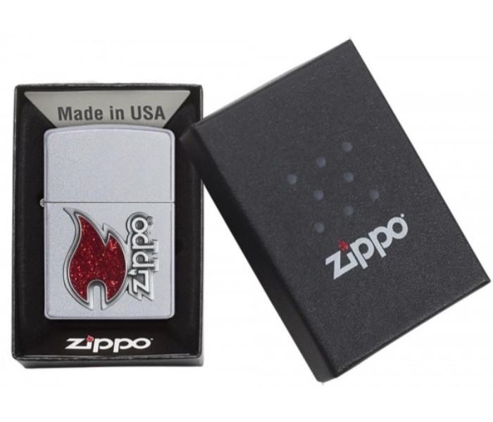 Zippo 28847 205 Red Flame Lighter Silver - Zoom Image 3