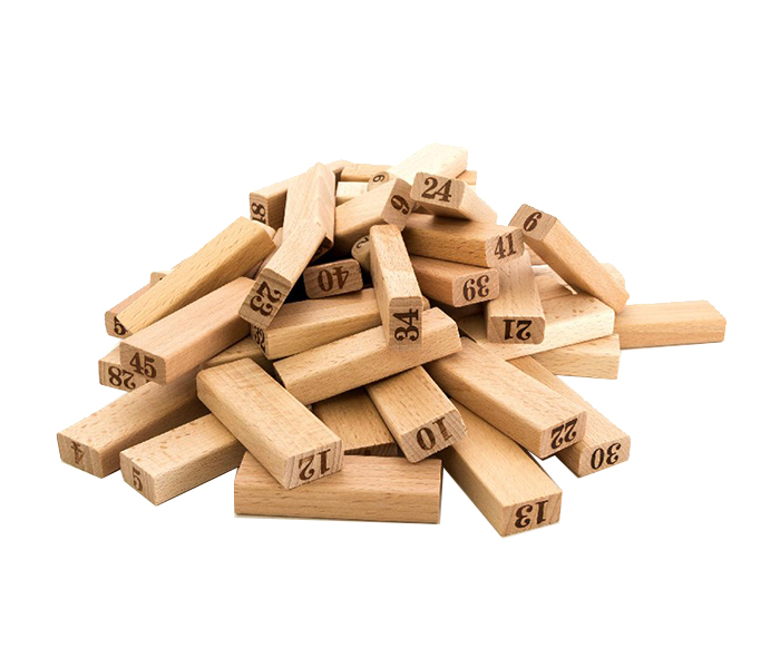 Taqdeer 806 Funty Mini Wiss Balance Wooden Blocks Toy - 54 Pieces, Brown - Zoom Image 2