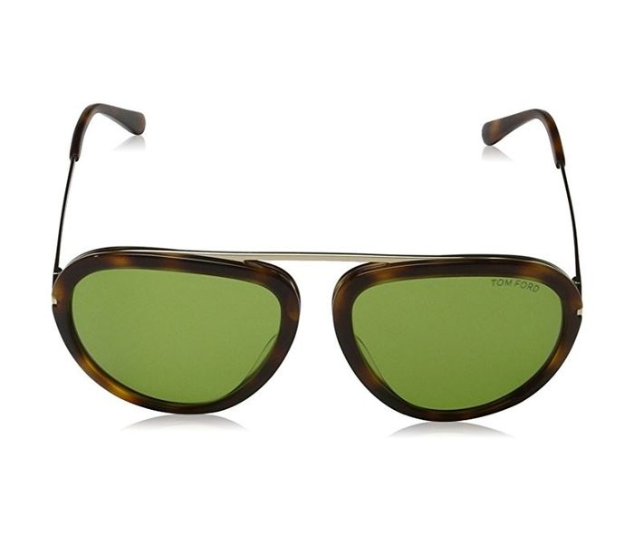 Tomford TF452 56N Aviator Tortoise Frame & Green Mirrored Sunglasses for Women - Zoom Image 4